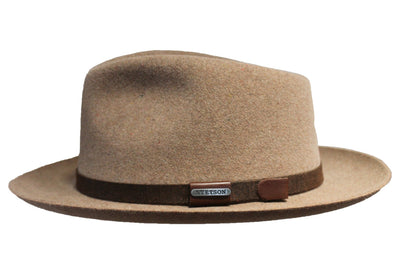 FEDORA FURFELT VELOUR STETSON CAMEL - Hut-online.at