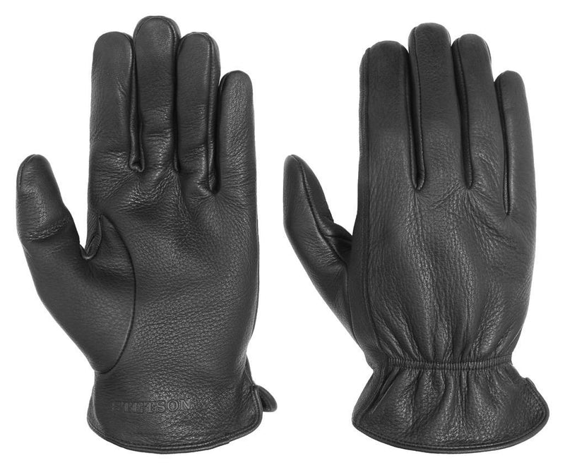 GLOVES DEER NAPPA STETSON BLACK Art 9497905 - Hut-online.at