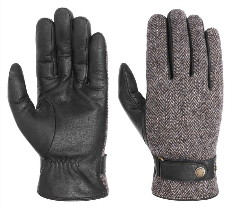 GLOVES GOAT NAPPA STETSON WOOLRICH BLACK - Hut-online.at