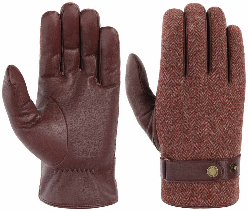 GLOVES GOAT NAPPA STETSON WOOLRICH BORDO - Hut-online.at