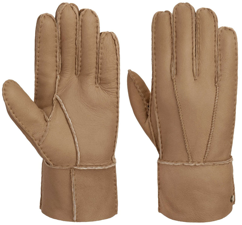 GLOVES LAMB FUR STETSON CAMEL - Hut-online.at