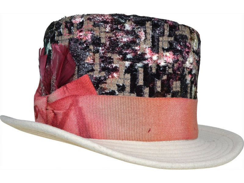 TOP HAT VELVET ALFONSO D´ESTE BEIGE - Hut-online.at