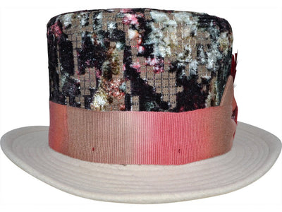 TOP HAT VELVET ALFONSO D´ESTE BEIGE - Hut-online.at