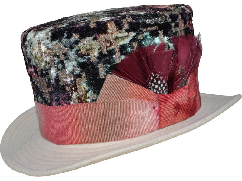 TOP HAT VELVET ALFONSO D´ESTE BEIGE - Hut-online.at