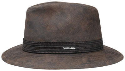 TRAVELLER PIGSKIN STETSON BRAUN - Hut-online.at