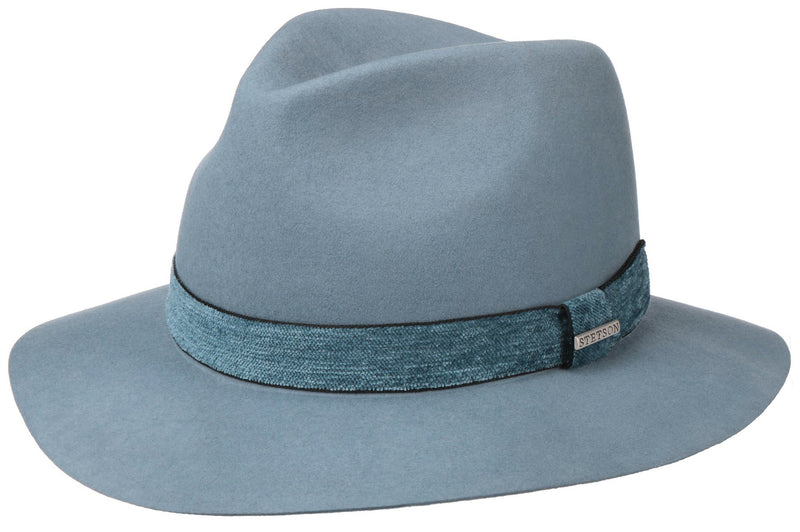 TRAVELLER WOOLCAMEL BLENDSTETSON HELLBLAU - Hut-online.at